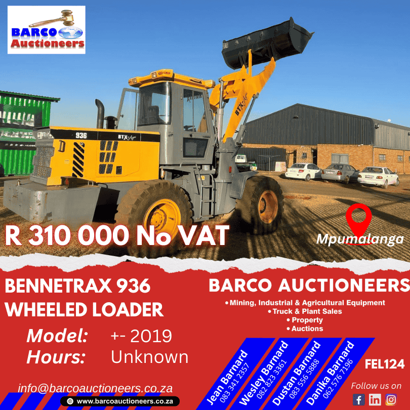 FEL124_Bennetrax 936 Wheeled Loader +- 2019 model