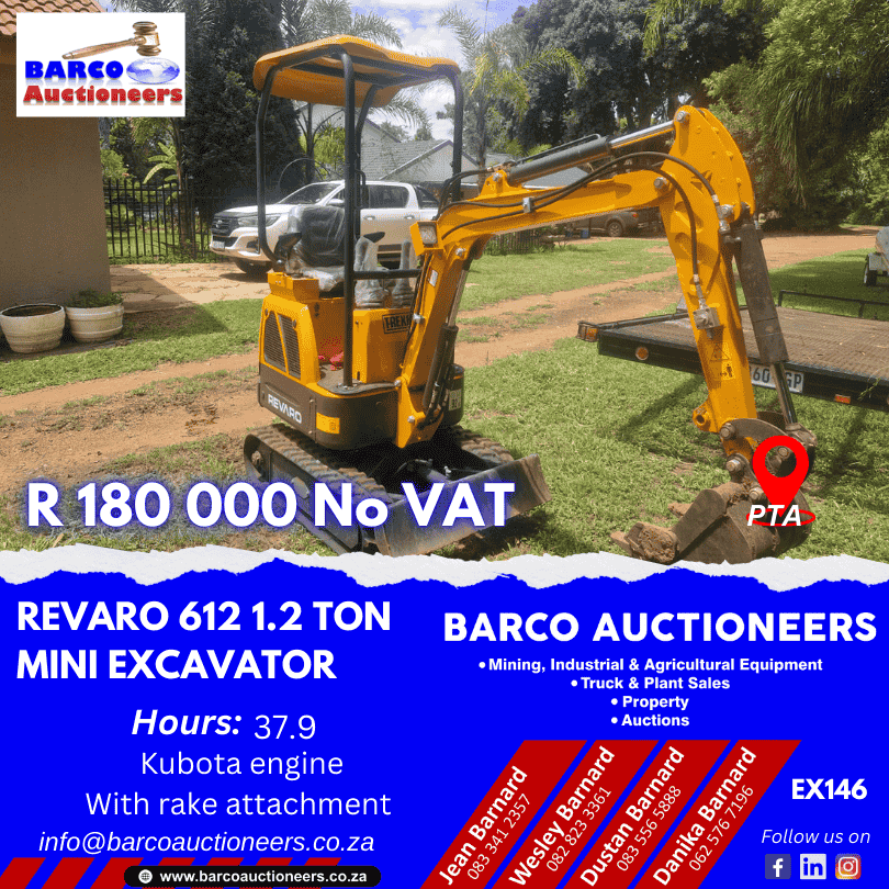 EX146_Revaro 612 1.2 Ton Mini Excavator