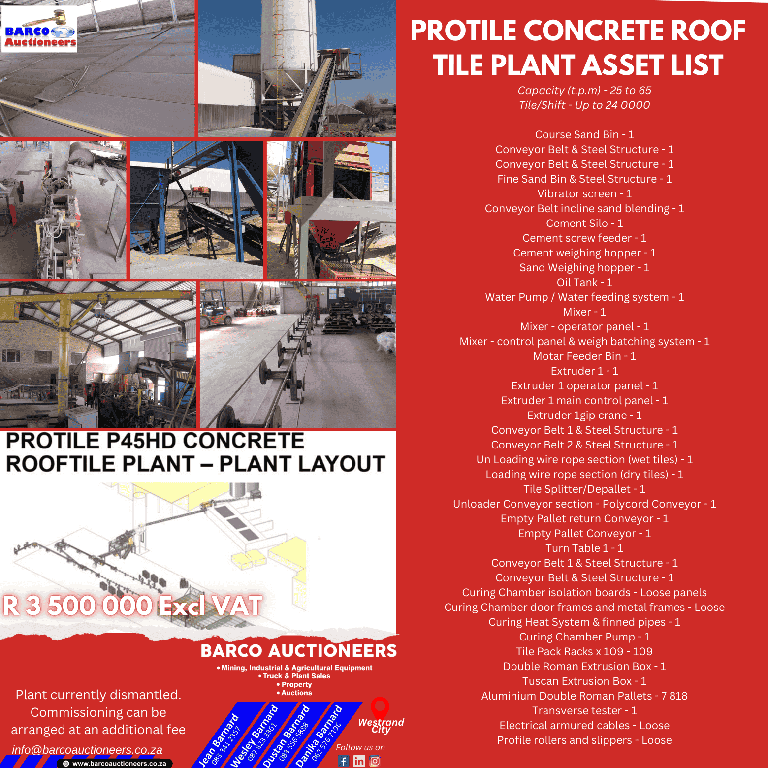 PCRF001_ProTile Concrete Roof Tile Plant