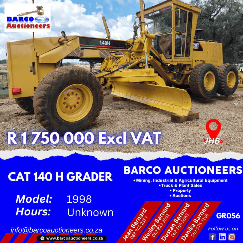 GR056_Cat 140 H Grader 1998 model