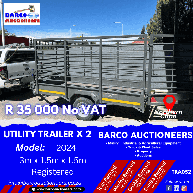 TRA052_Utility Trailer x 2 2024 model