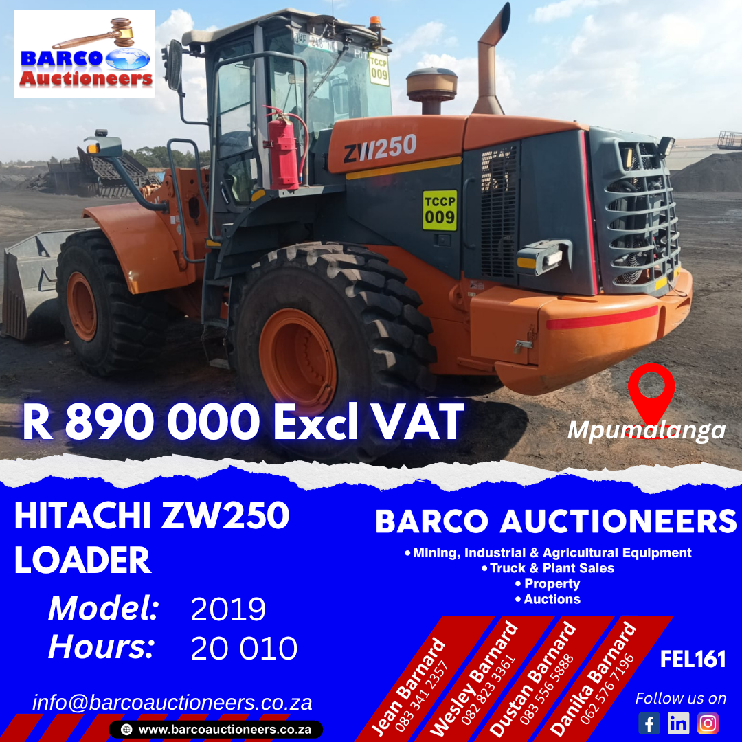 FEL161_Hitachi ZW250 Loader 2019 model