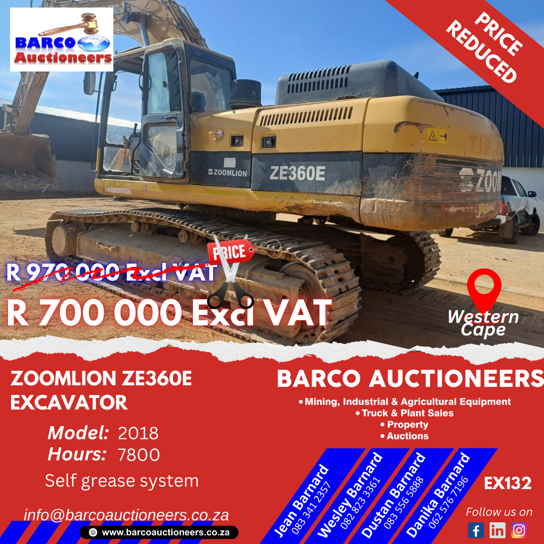 EX132_Zoomlion ZE360E Excavator 2018 model