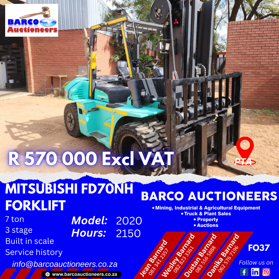 FO37_Mitsubishi FD70NH forklift 2020 model