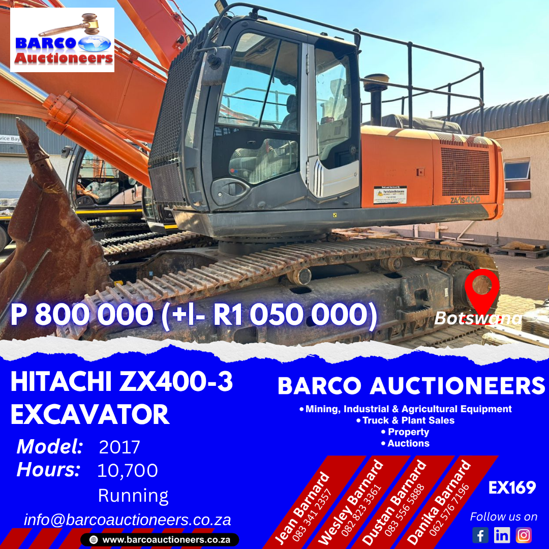 EX169_Hitachi ZX400-3 Excavator 2017 Model