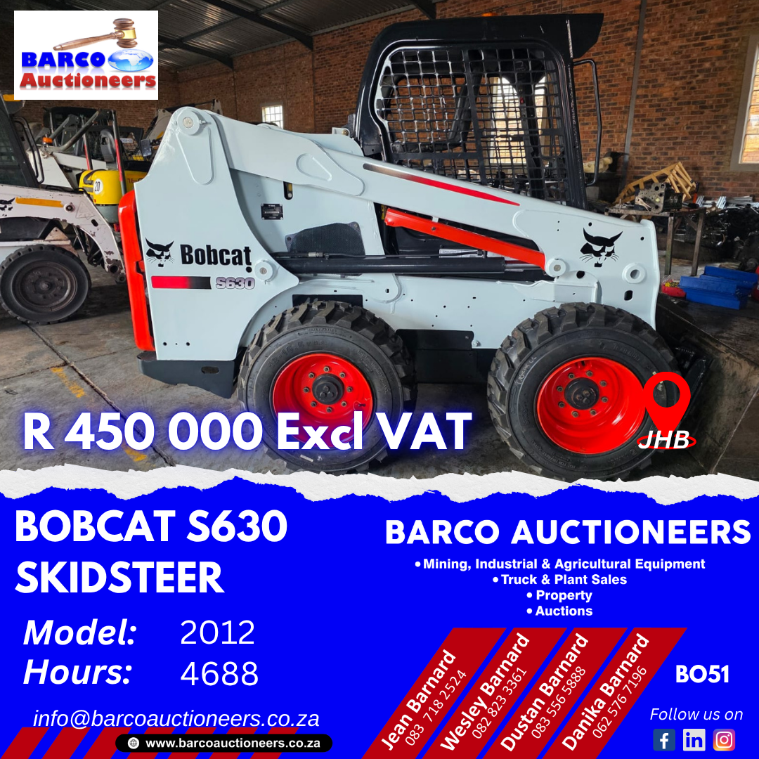 BO51_Bobcat S630 Skidsteer 2012 model