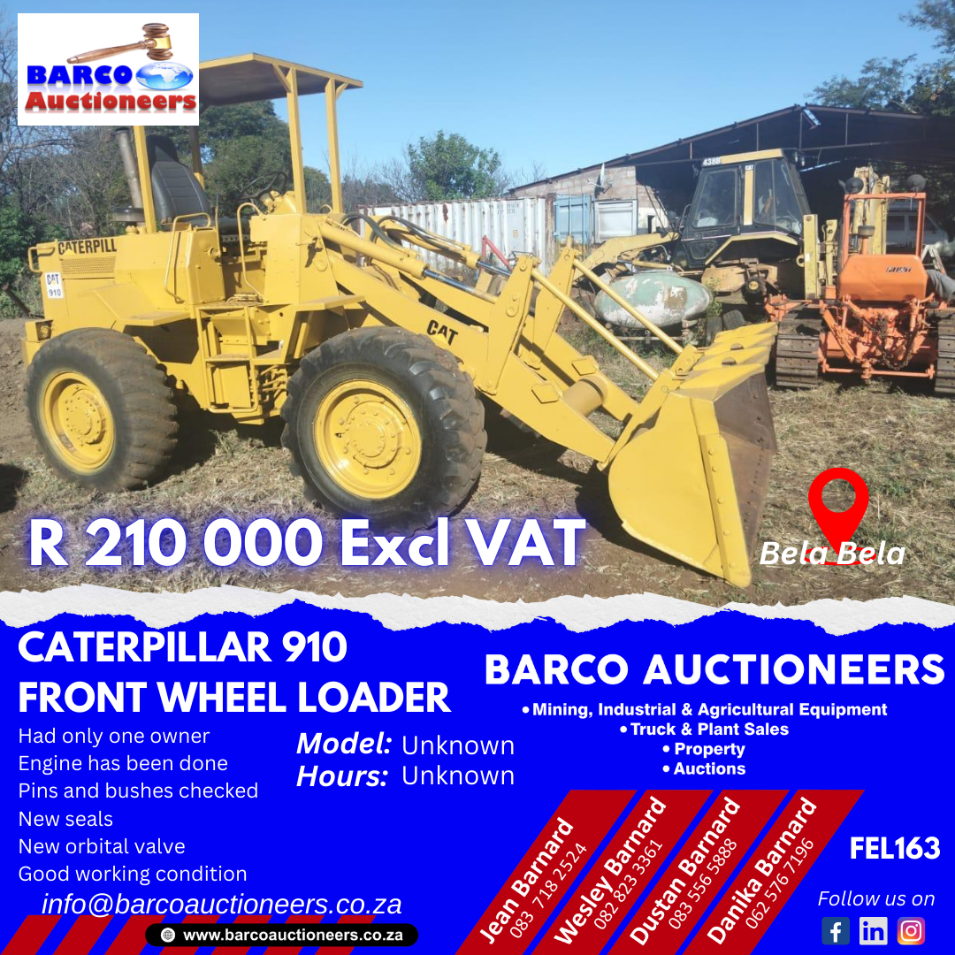 FEL163_Caterpillar 910 Front Wheel Loader Year Model Unknown