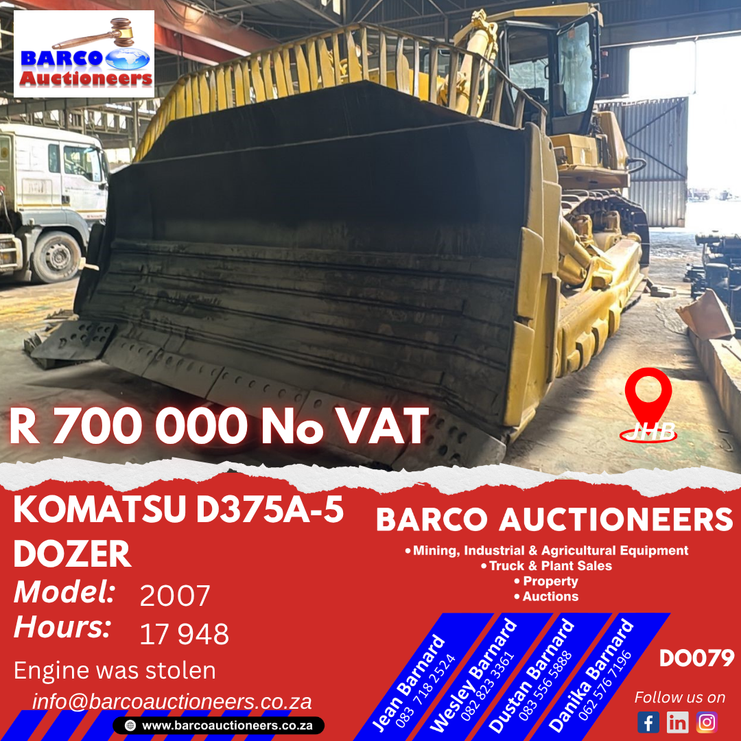 DO079_Komatsu D375A-5 Dozer 2007 model