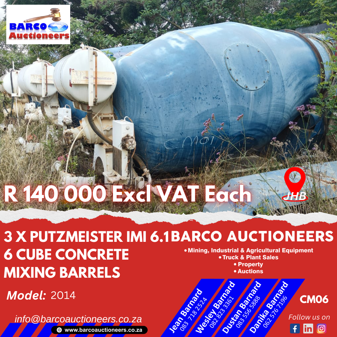 CM06_3 x Putzmeister IMI 6.1 Concrete mixing barrels 2014 models