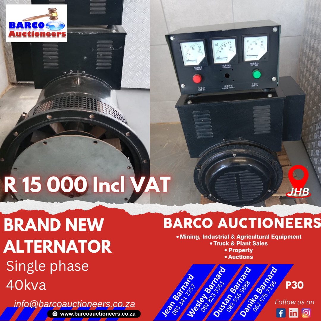 P30_Brand new Alternator Single phase 40kva