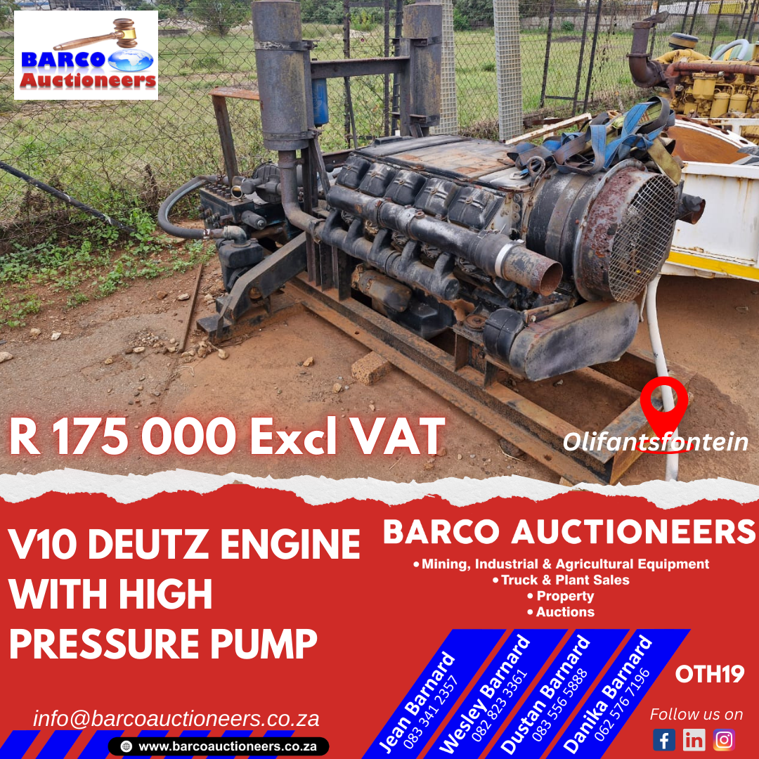OTH19_V10 Deutz engine with high pressure pump