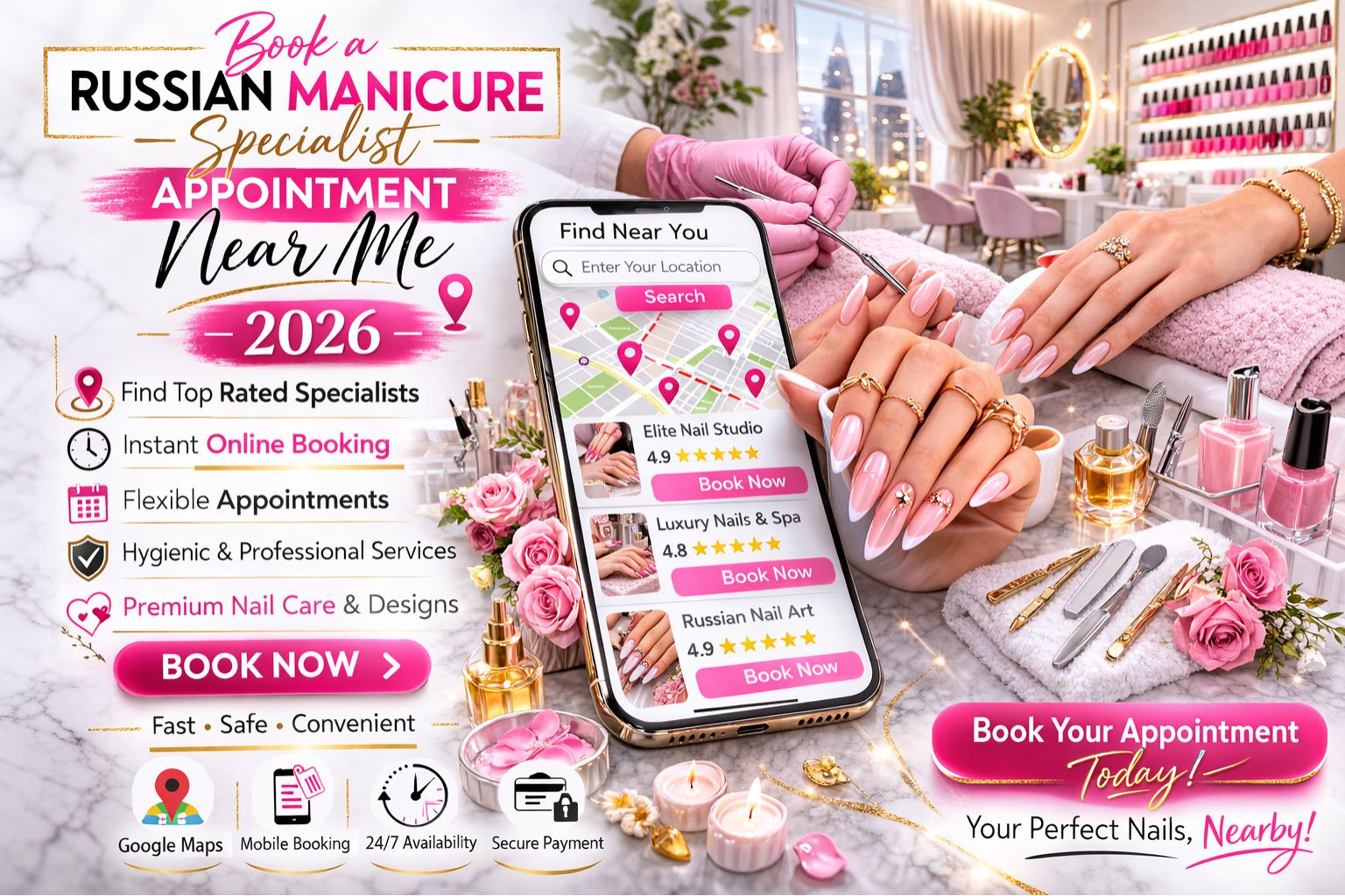 Russian manicure specialist appointment booking app near me 2026