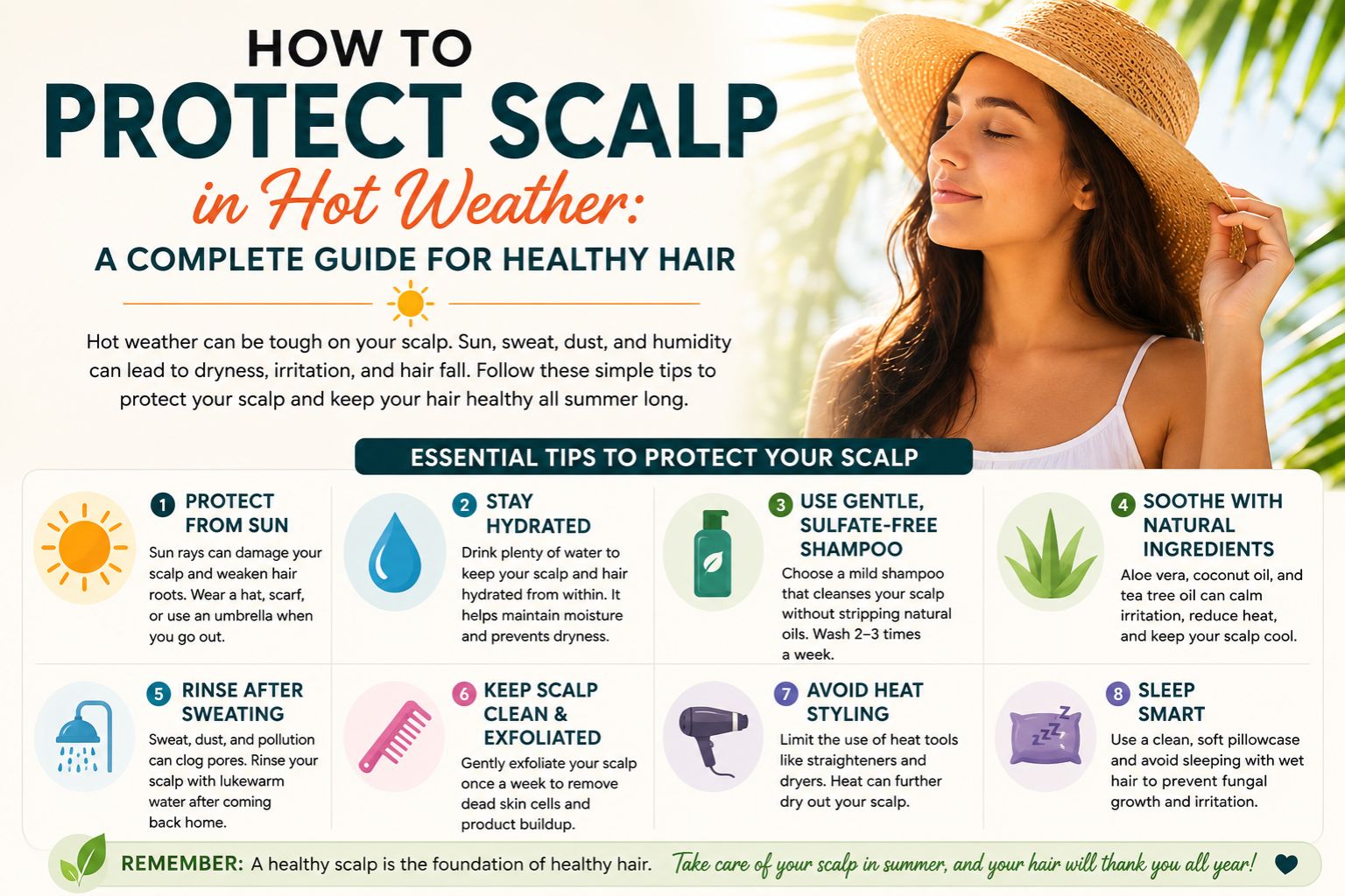 How to Protect Scalp in Hot Weather: A Complete Guide for Healthy Hair