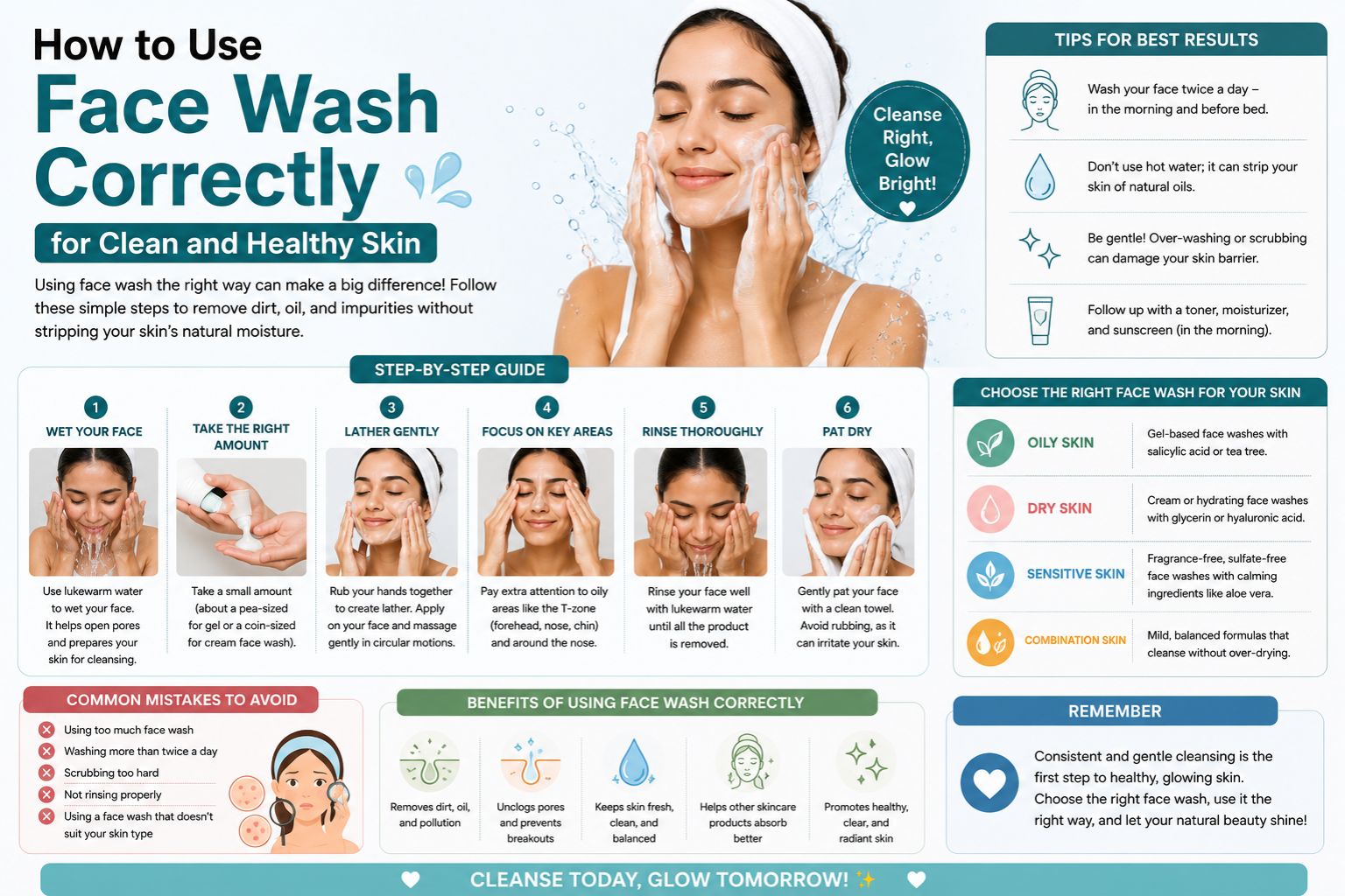 How to Use Face Wash Correctly for Clean and Healthy Skin