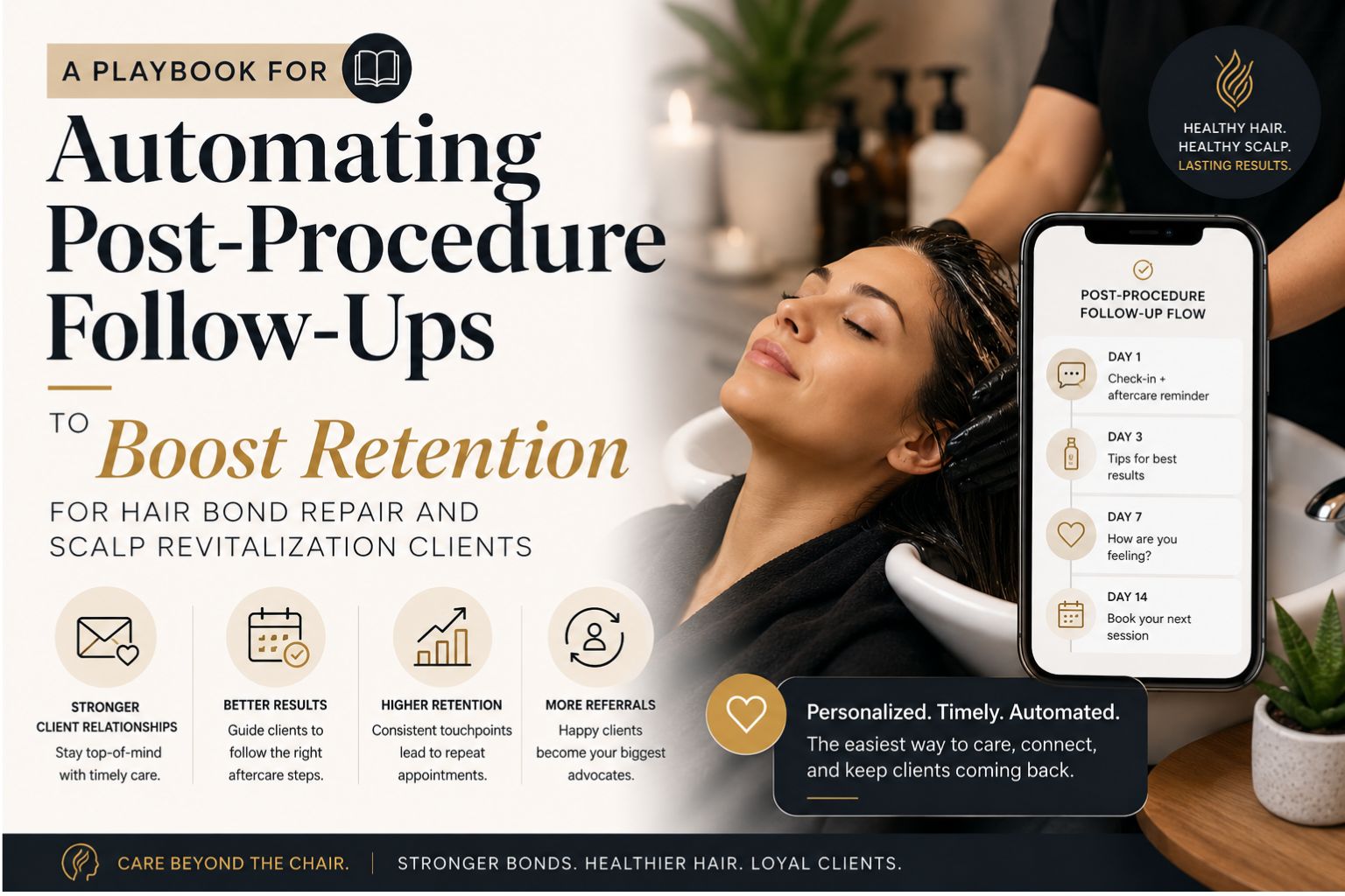 A Playbook for Automating Post-Procedure Follow-Ups to Boost Retention for Hair Bond Repair and Scalp Revitalization Clients