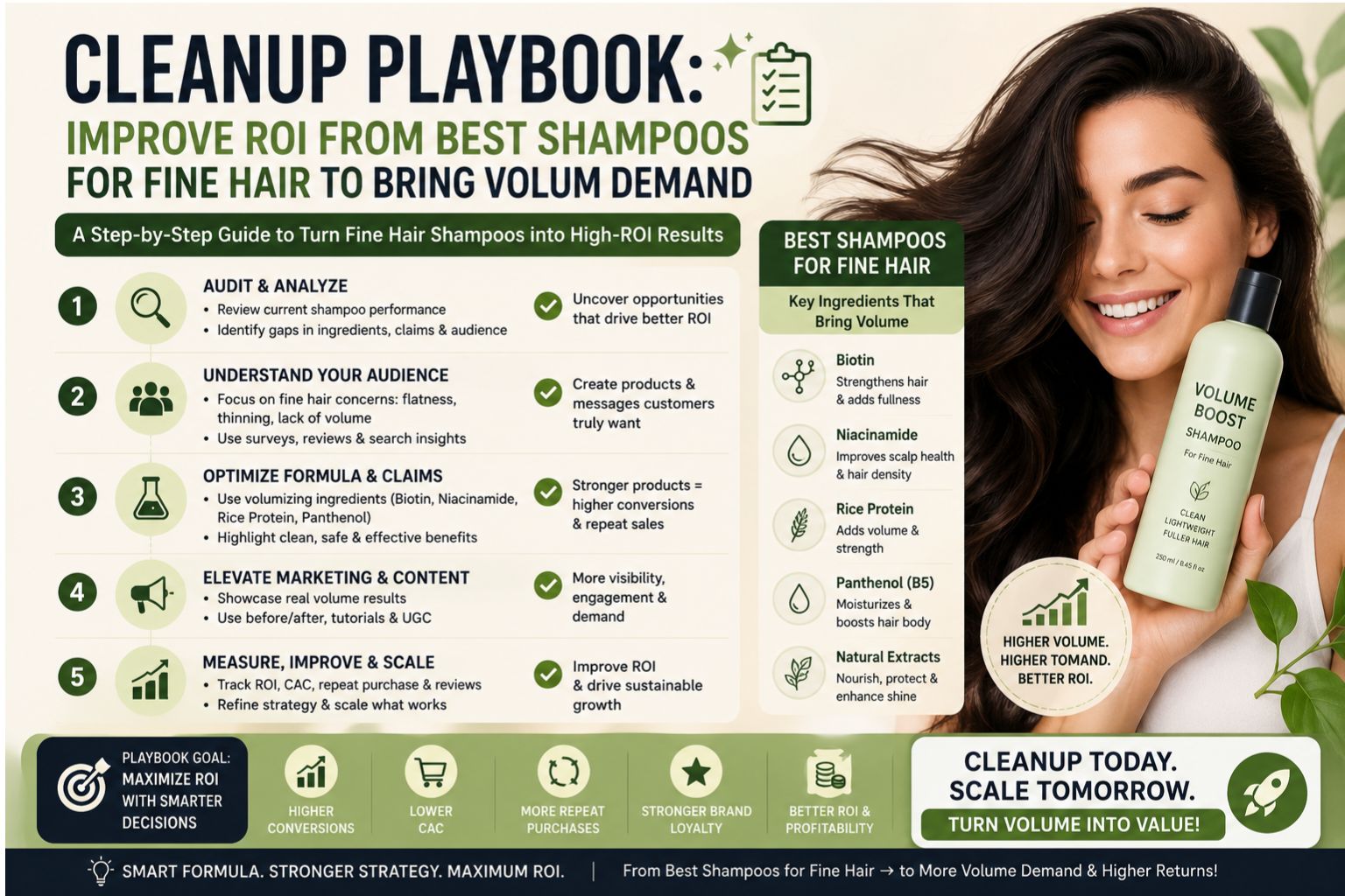 Cleanup Playbook: Improve ROI From Best Shampoos for Fine Hair to Bring Volum Demand