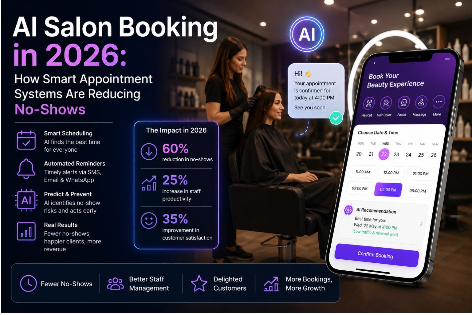 AI Salon Booking in 2026: How Smart Appointment Systems Are Reducing No-Shows