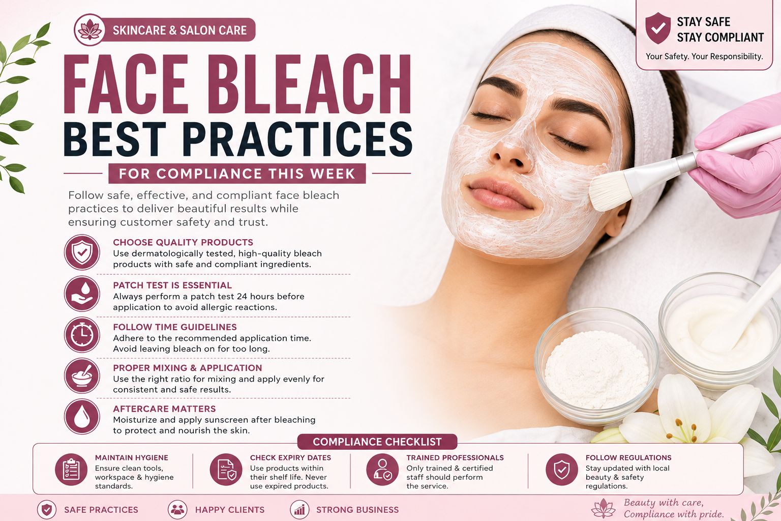 Face Bleach Best Practices for Compliance This Week