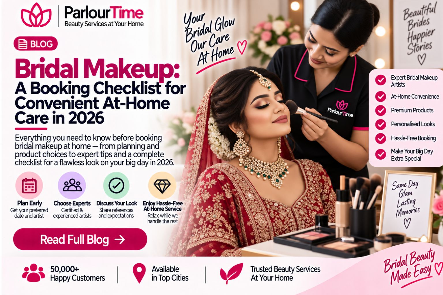 Bridal Makeup: A Booking Checklist for Convenient At-Home Care in 2026