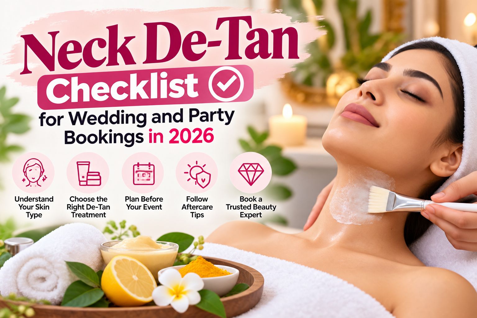 Neck De-Tan Checklist for Wedding and Party Bookings in 2026