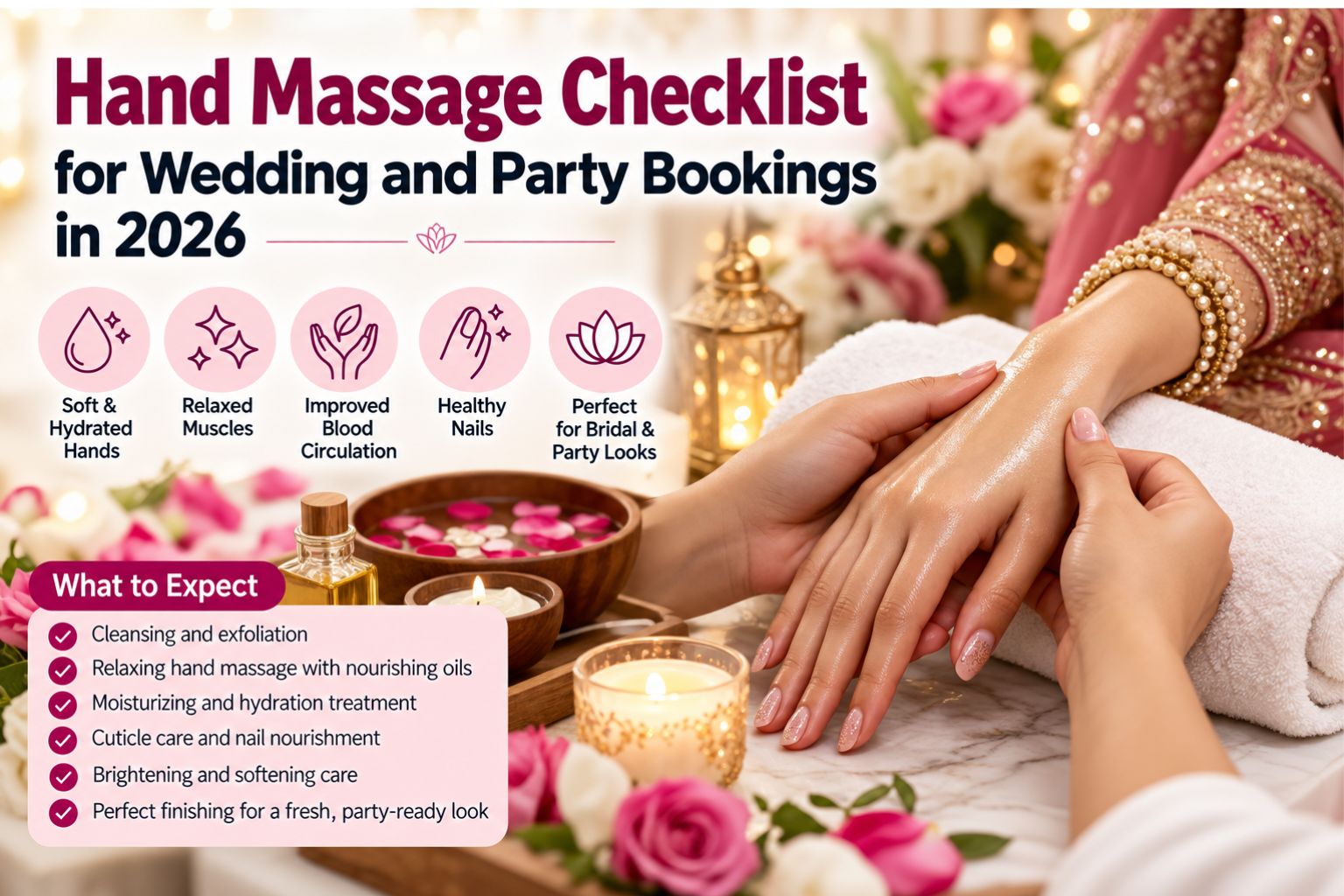 Hand Massage Checklist for Wedding and Party Bookings in 2026