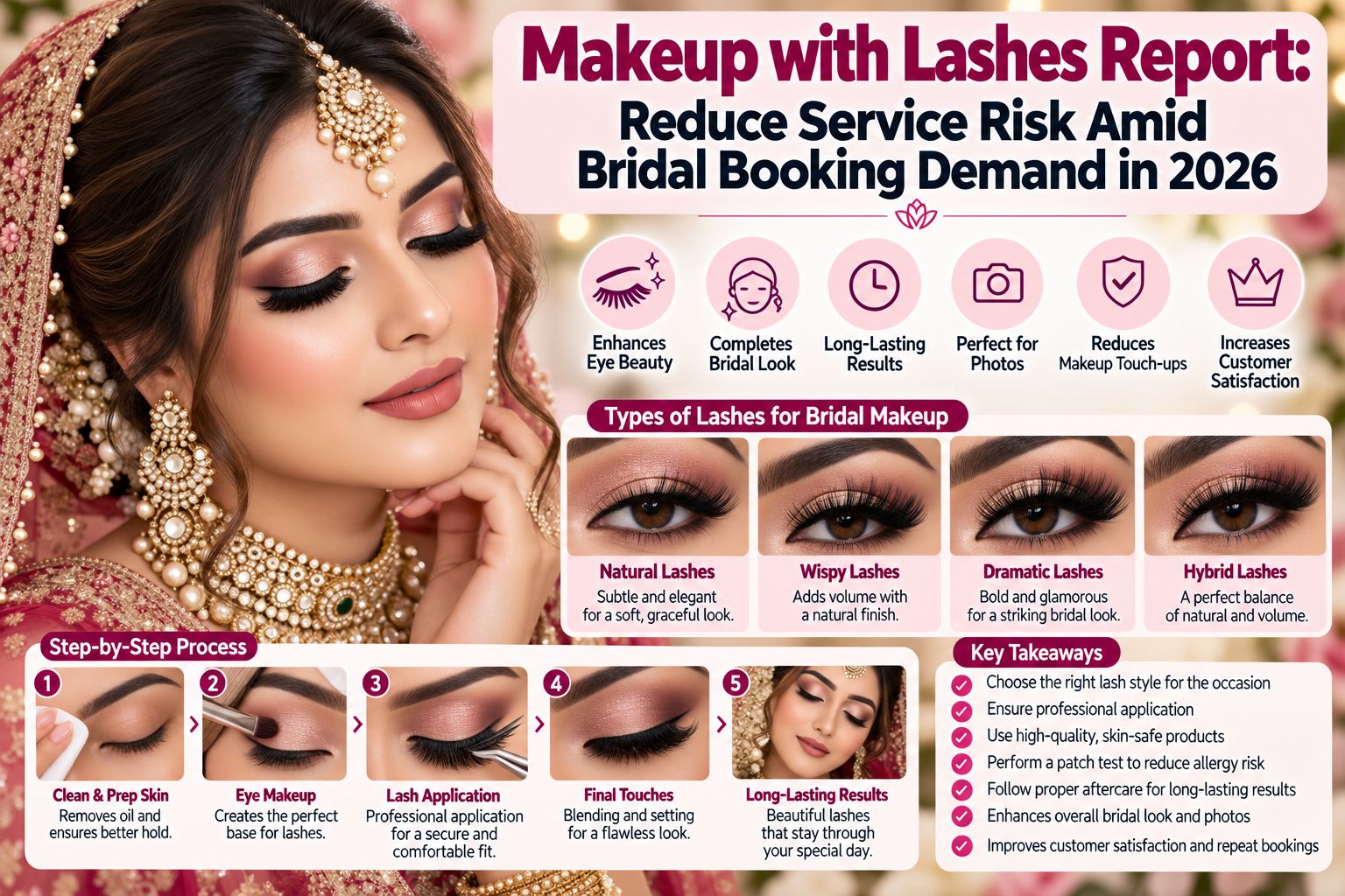 Makeup with Lashes Report: Reduce Service Risk Amid Bridal Booking Demand in 2026