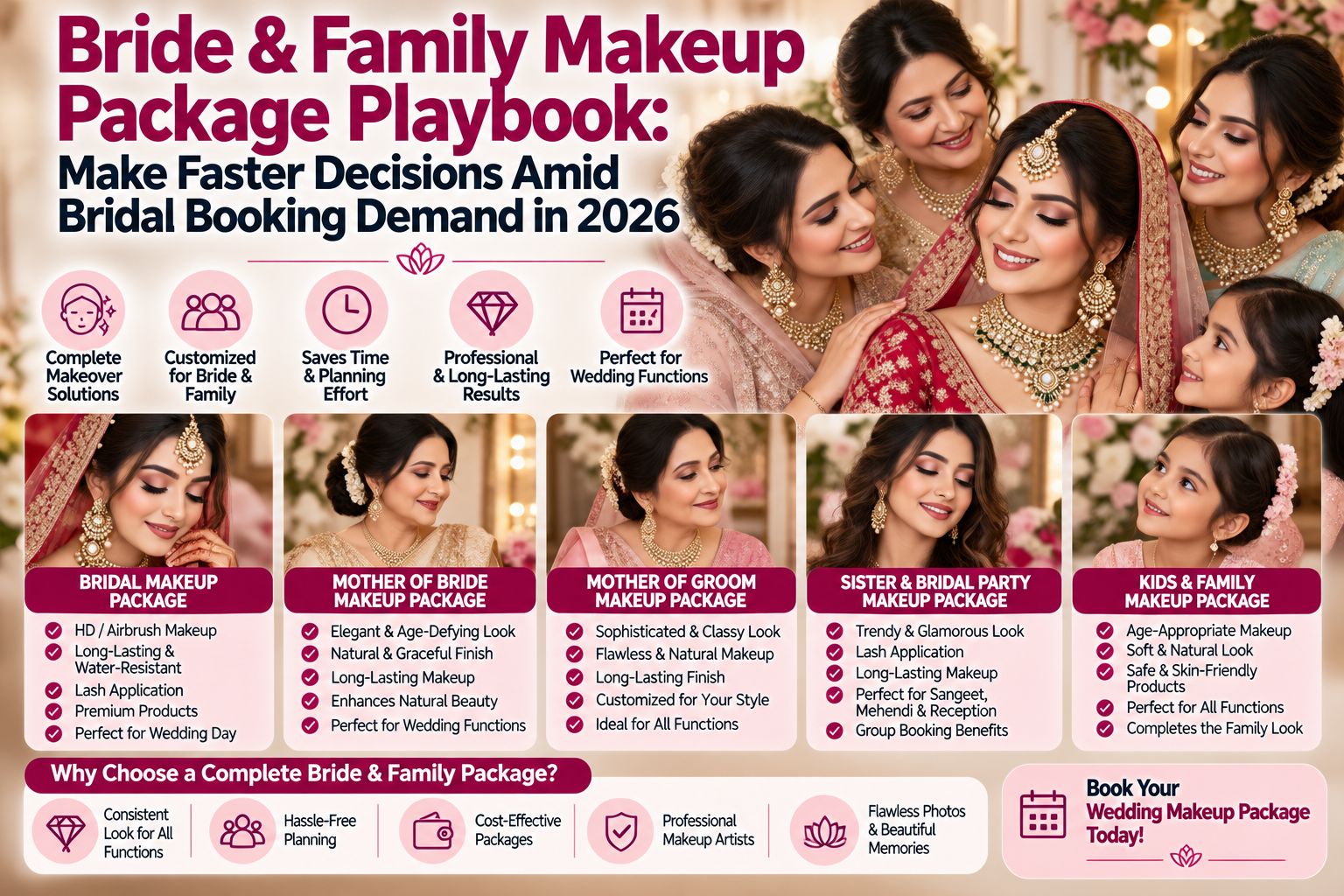 Bride & Family Makeup Package Playbook: Make Faster Decisions Amid Bridal Booking Demand in 2026