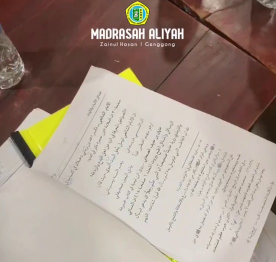 Santri MA Zaha 1 Genggong Unjuk Kemampuan dalam Munaqosyah Tahqiqu Qiroatil Kutub