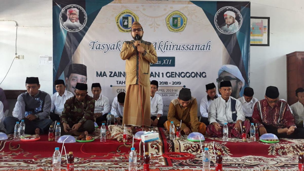 Berita MA Zainul Hasan 1 Genggong Gelar Tasyakkuran Kelas XII, Ini Pesan Nun Alex