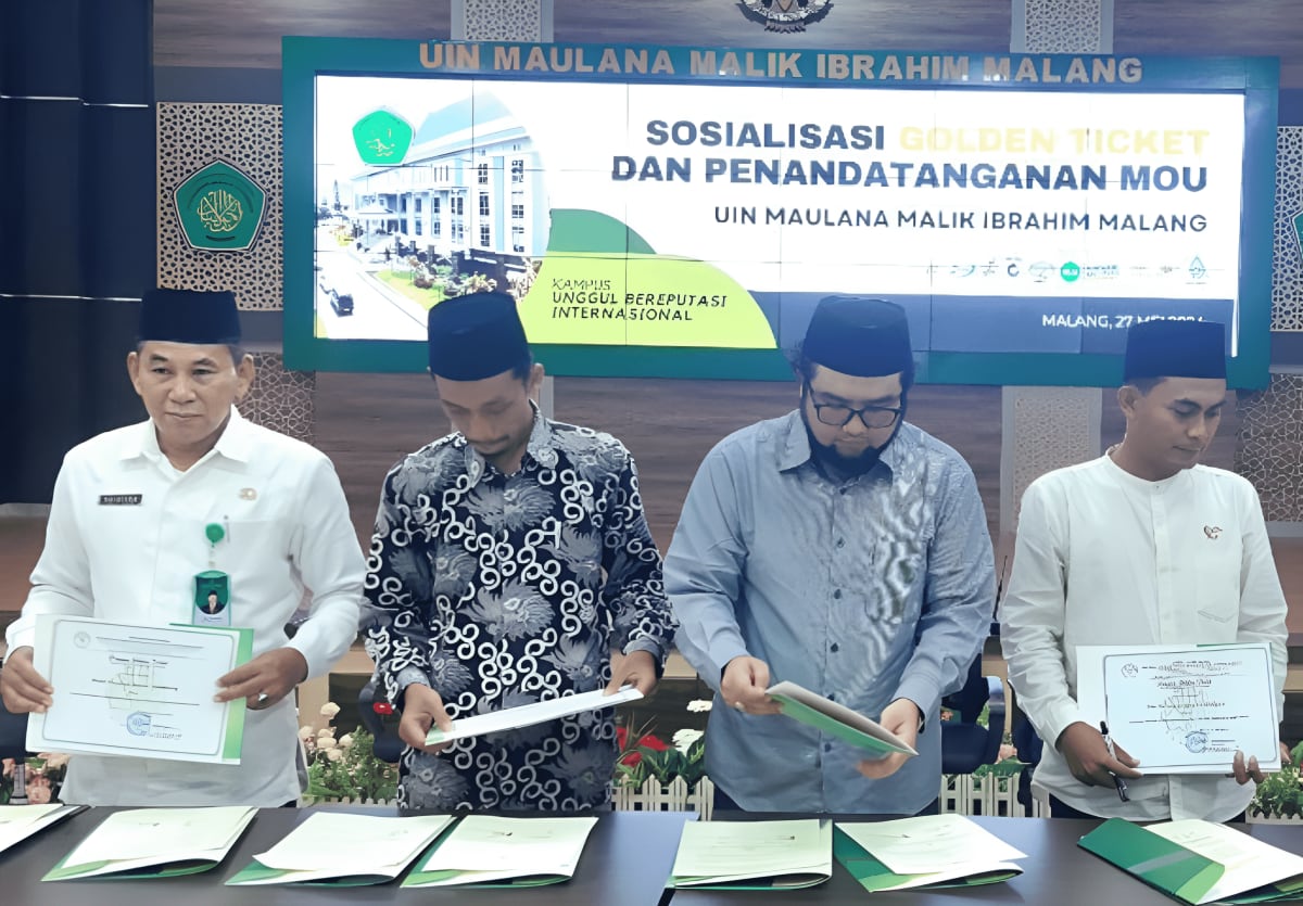 Penghargaan Bergengsi: MA Zaha 1 Genggong Terima Golden Ticket dan MoU dari UIN Maliki Malang