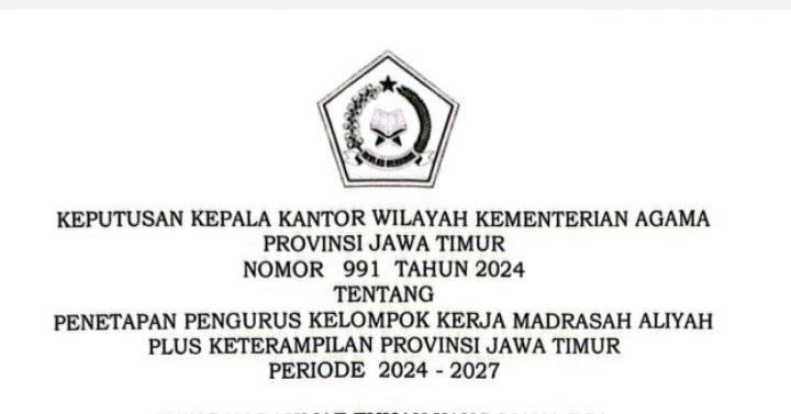 MA Zainul Hasan 1 Genggong Resmi Jadi Madrasah Aliyah Plus Keterampilan, Wakili Bidang Pengembangan Organisasi
