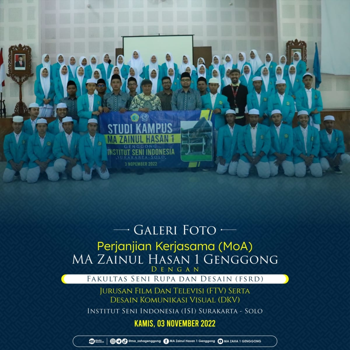 MA Zaha Jalin Kerja Sama dengan ISI Surakarta