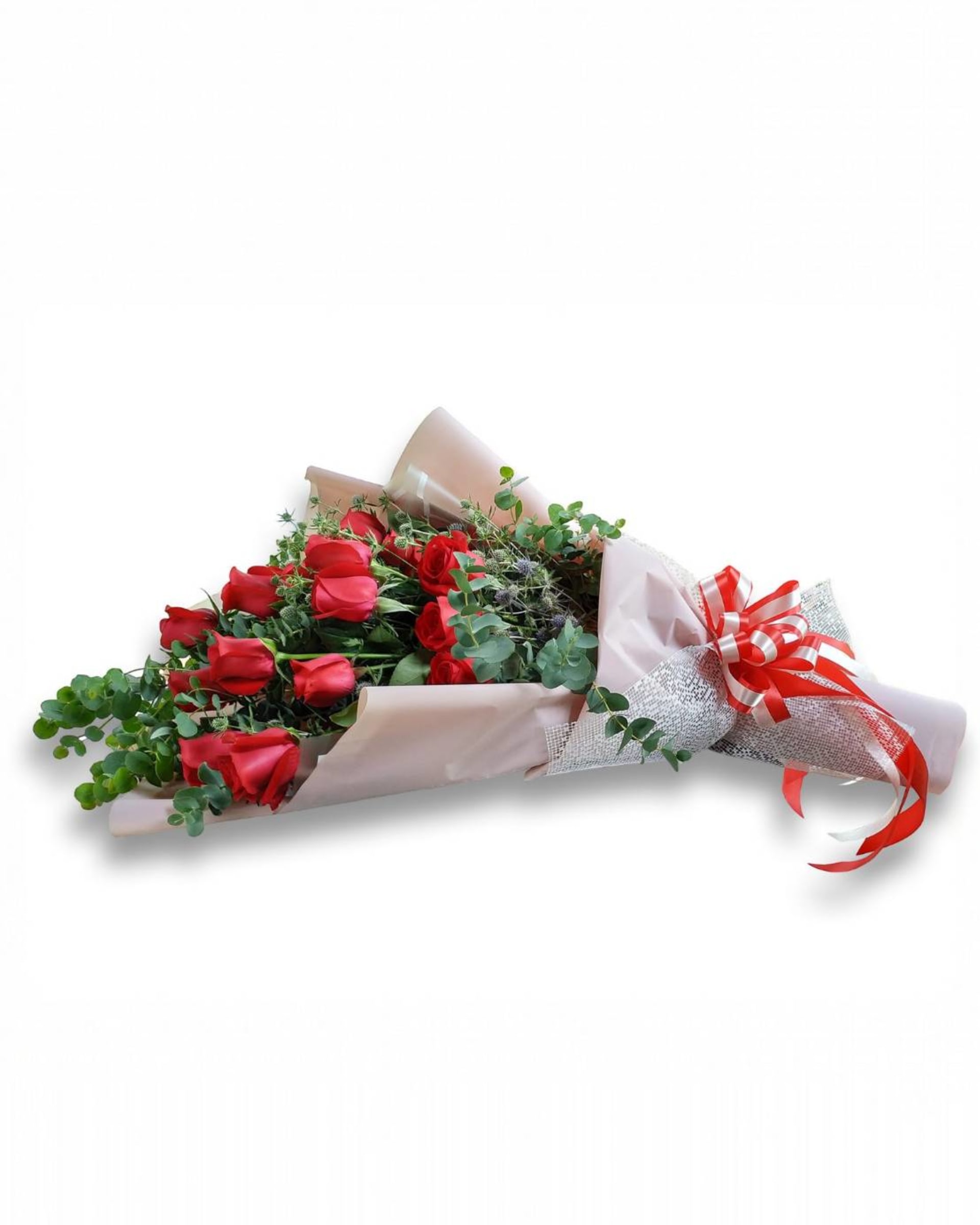 Long Stem Romance Red Rose Bouquet
