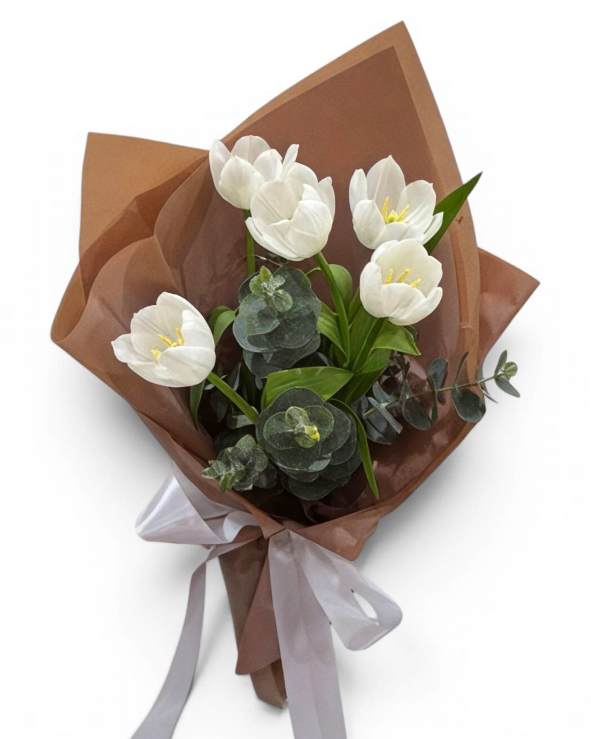 Mini Pure Tulip White Tulip Bouquet
