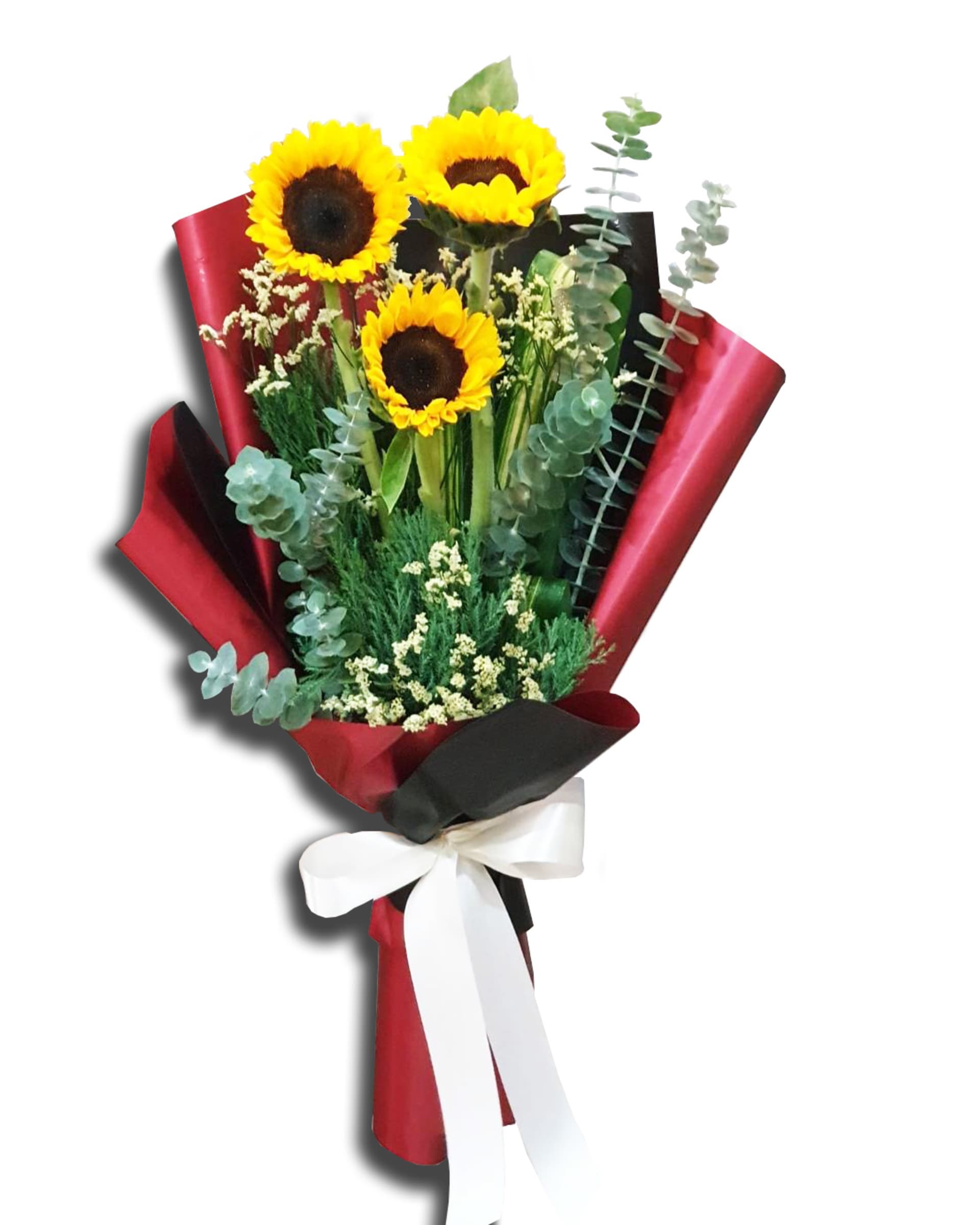 Modern Sunshine Sunflower Bouquet