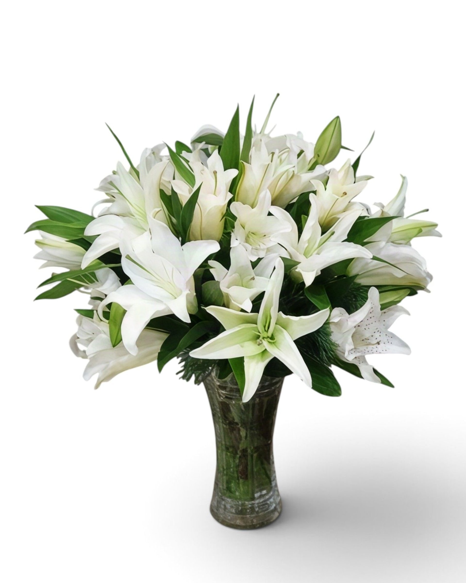 Pure White Lily Vase