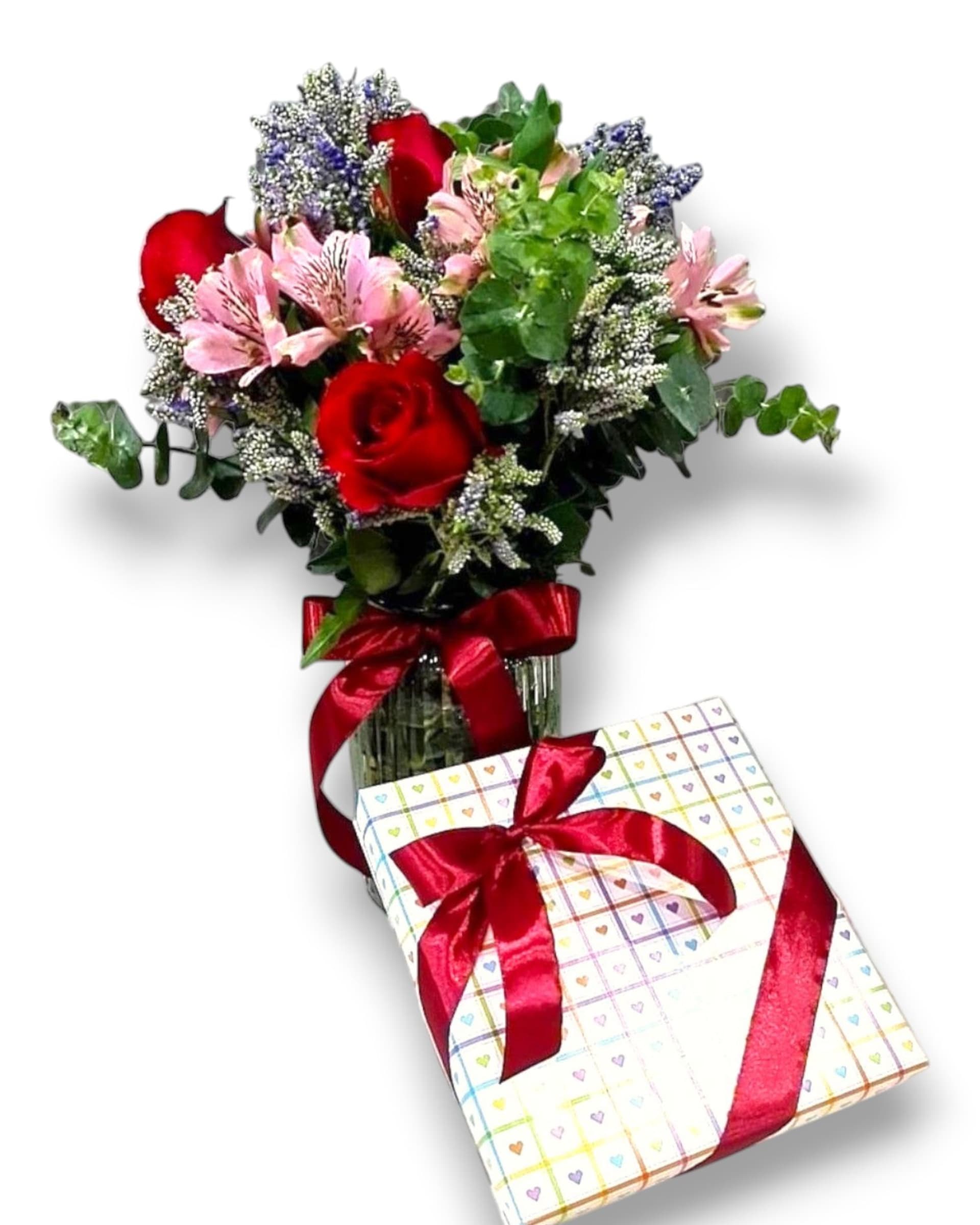 Vase & Chocolate — Flower Vase with Guylian Chocolate