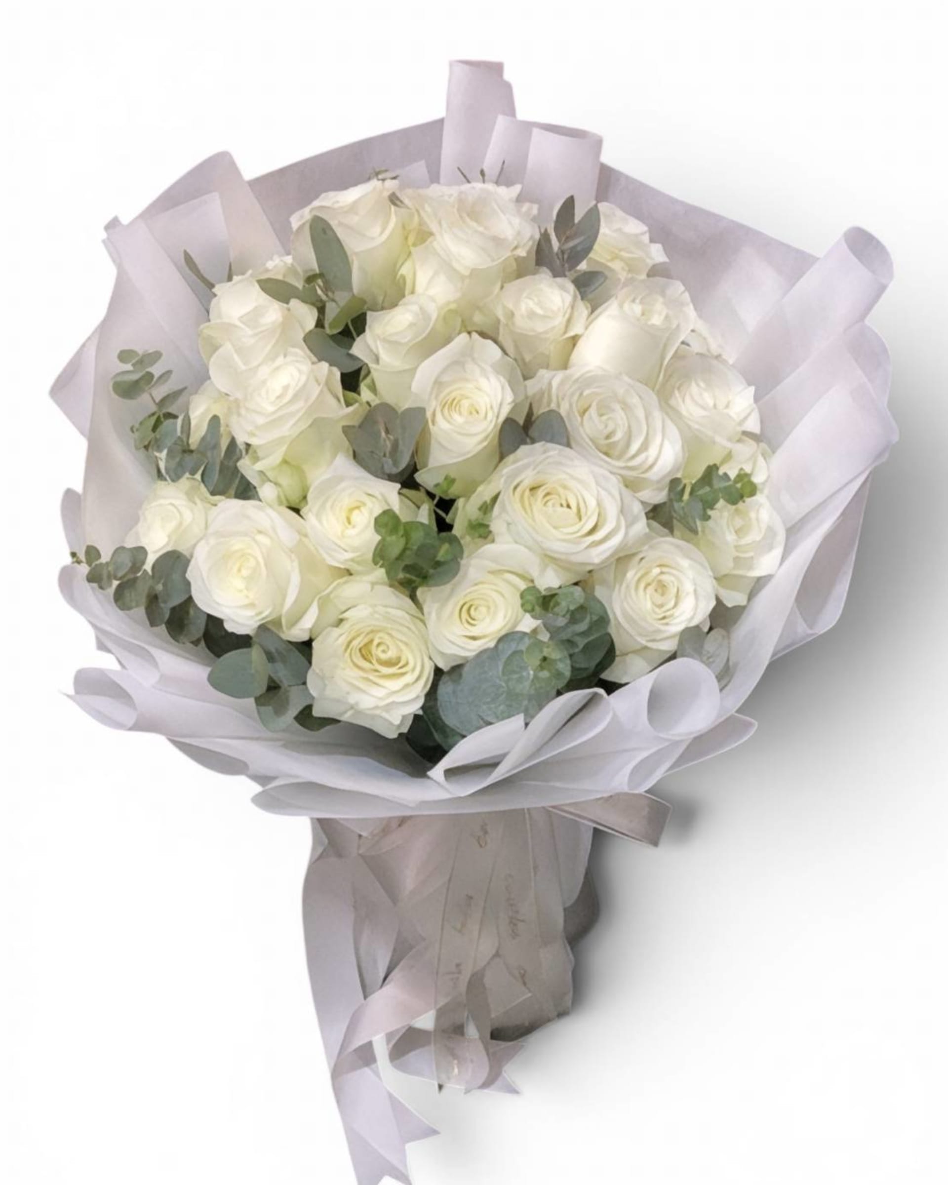 Pure Elegance Premium White Rose Bouquet