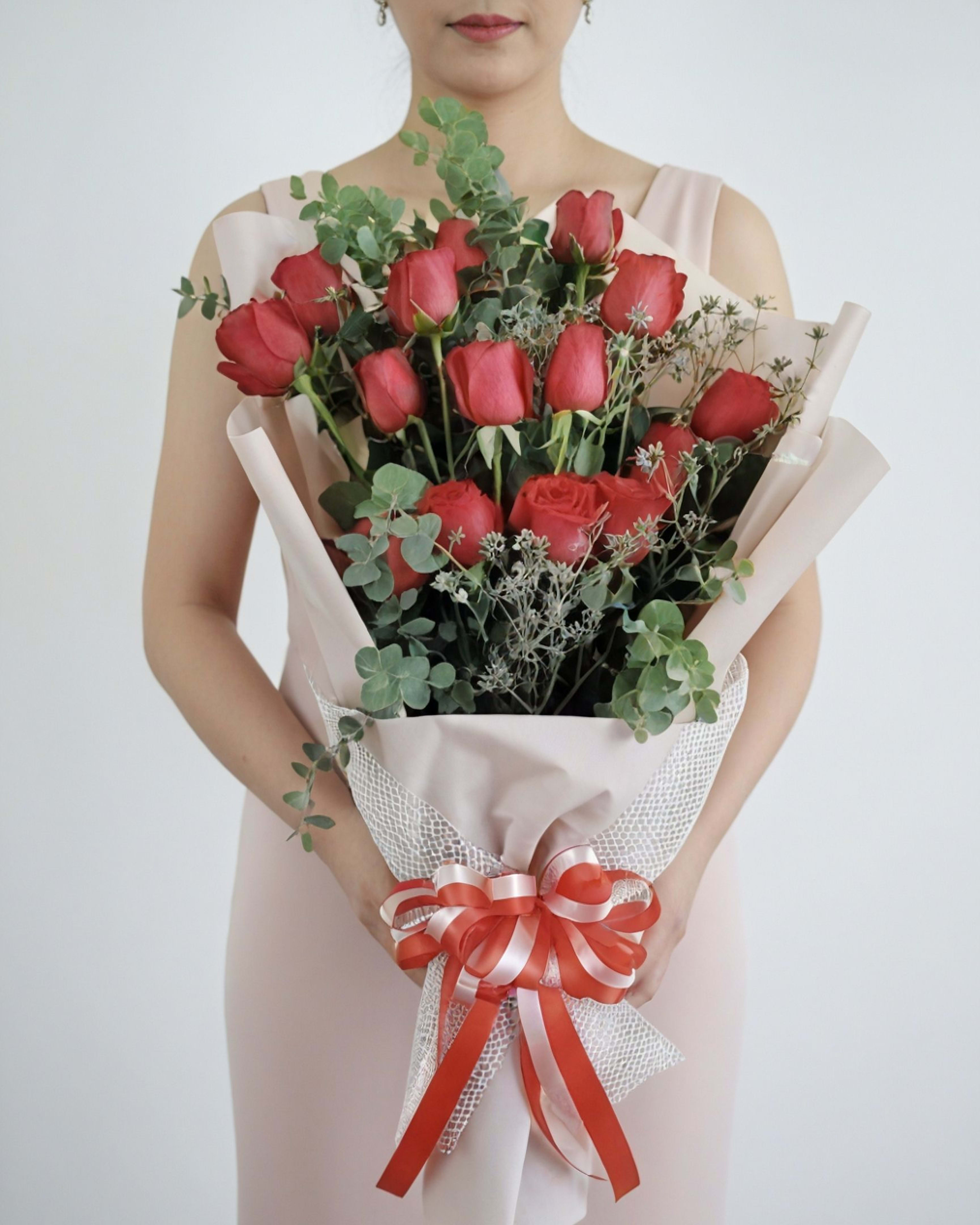 Long Stem Romance Red Rose Bouquet