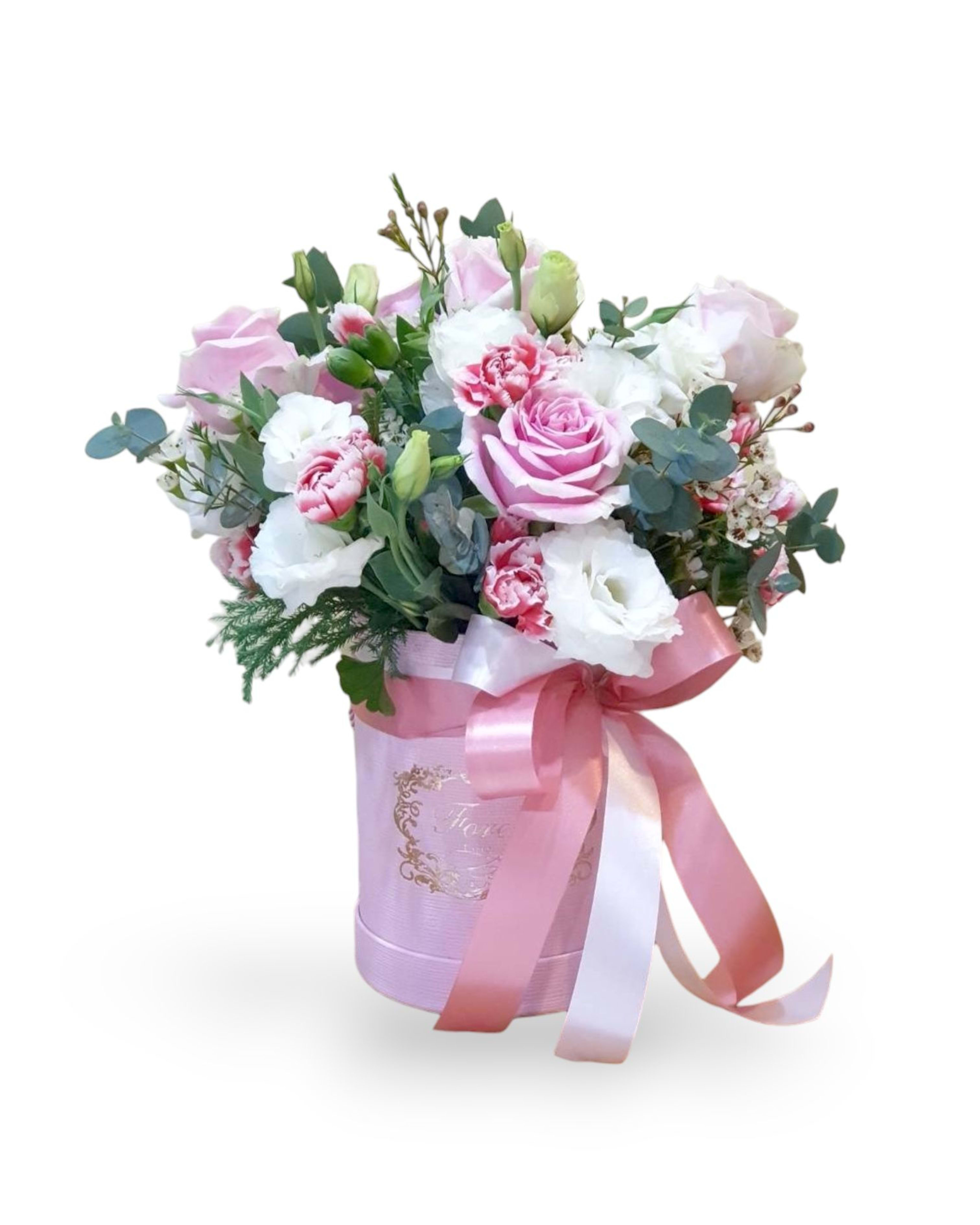 Sweet Box Pink Round Flower Box