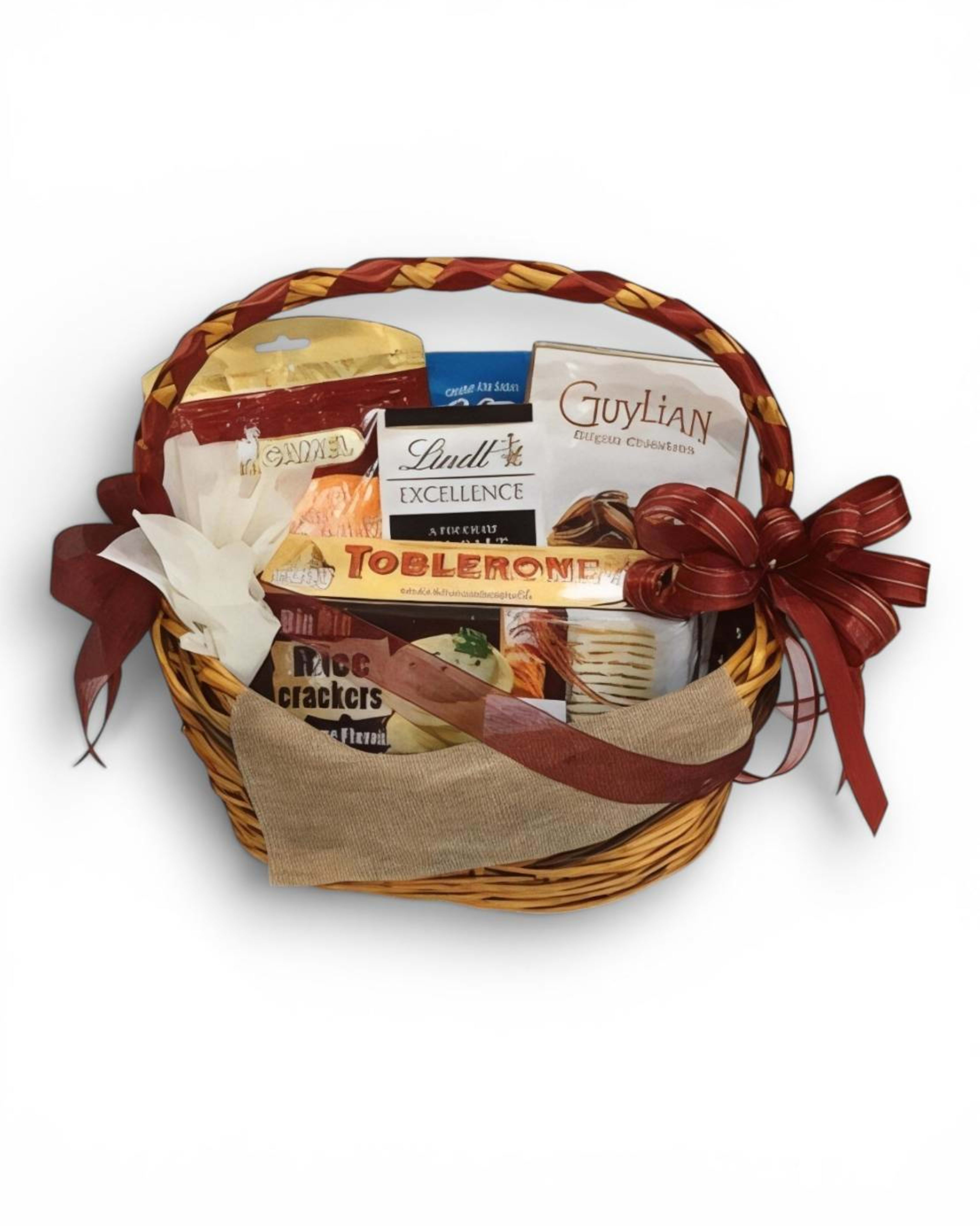 Imported Chocolate, Nuts, Dried Fruit & Snack Gift Basket