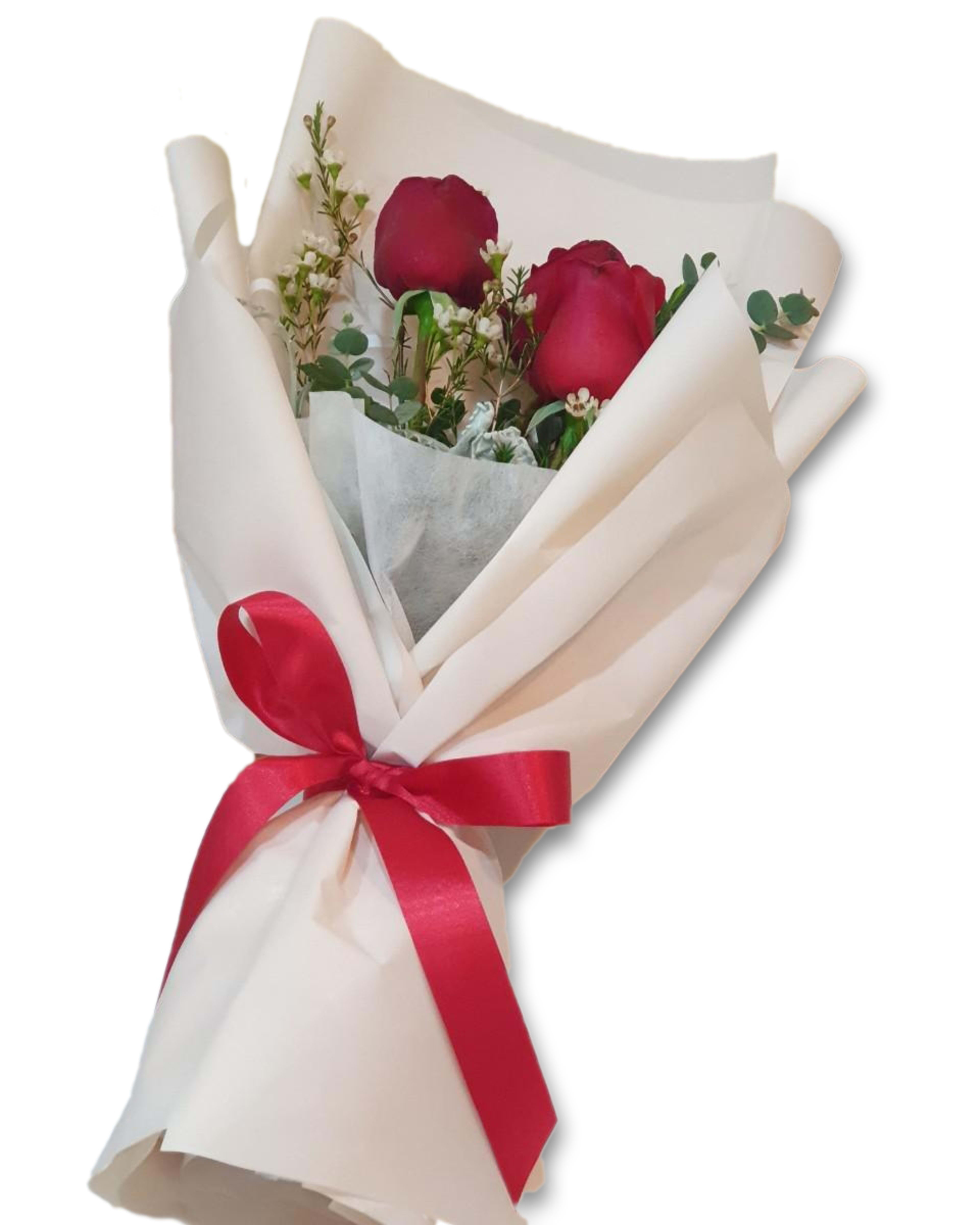 Simple Love Minimal Red Rose Bouquet