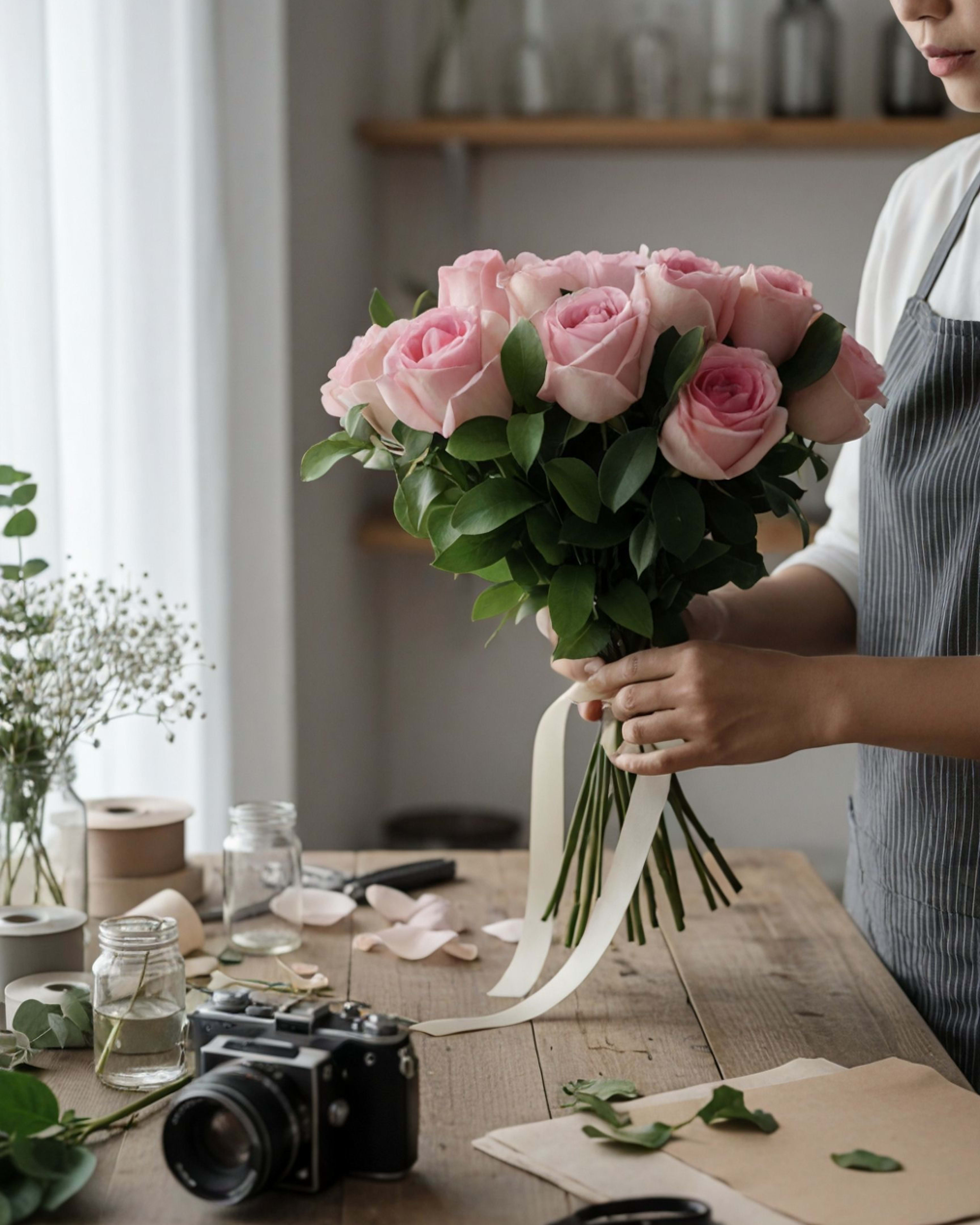 Custom Pink Roses - Florist's Design