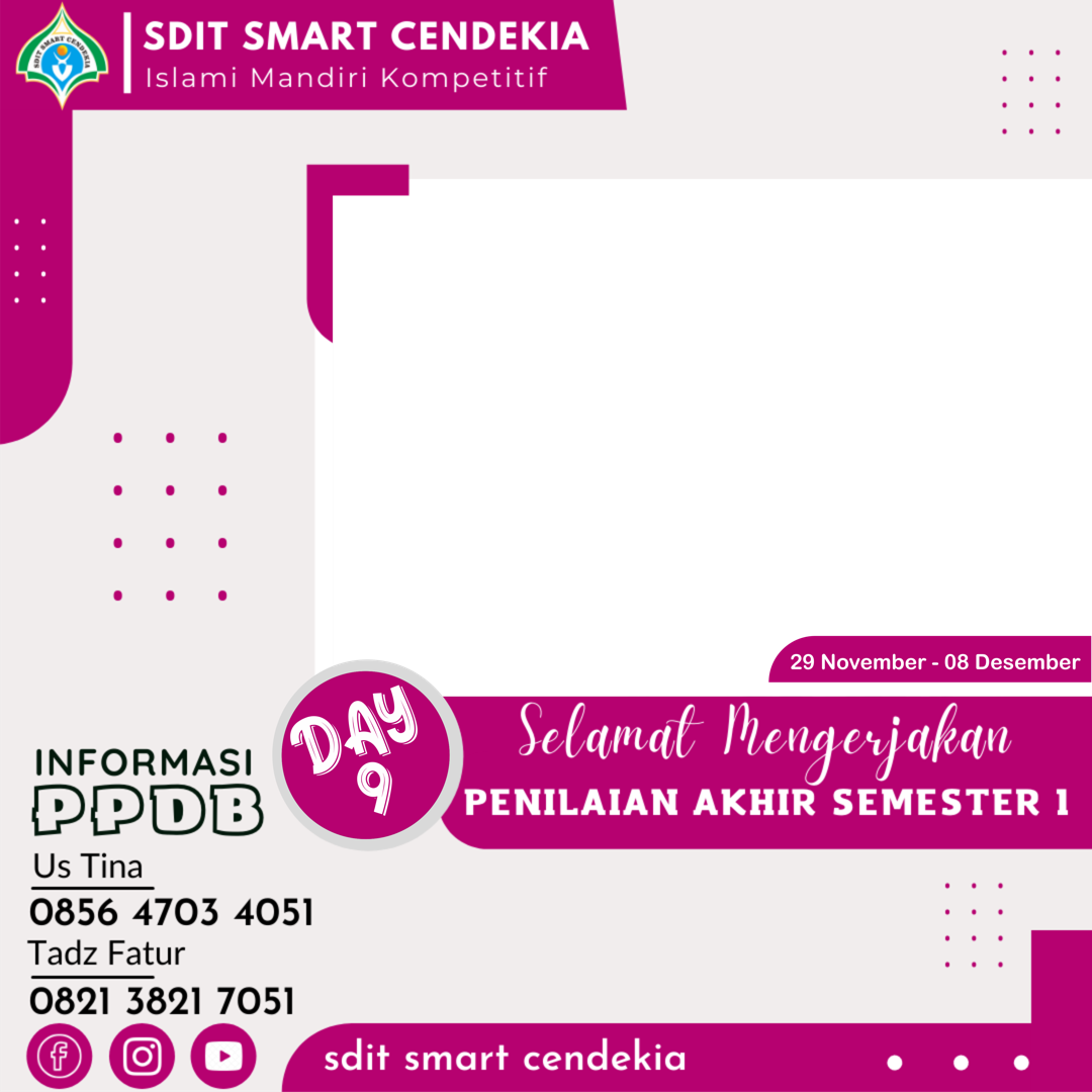Gambar Twibbon PAS2021 Terupdate buatan sdit smart cendekia