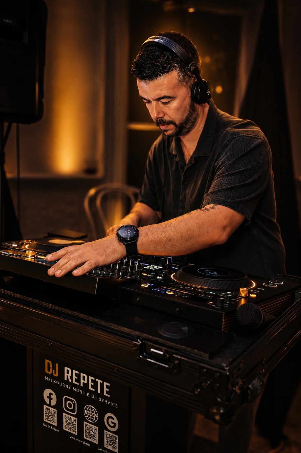 DJ Repete performing live to a Melbourne crowd