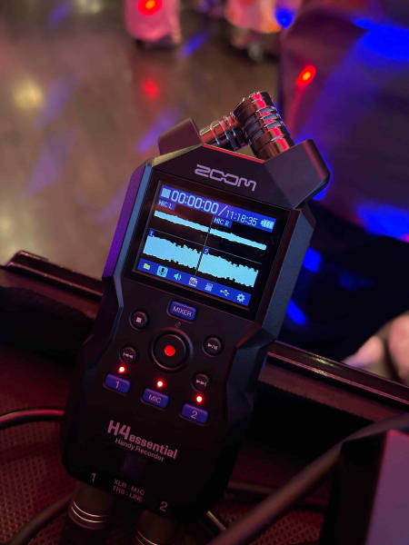 Zoom H4 Essential Handy Recorder used for high-quality event audio recording