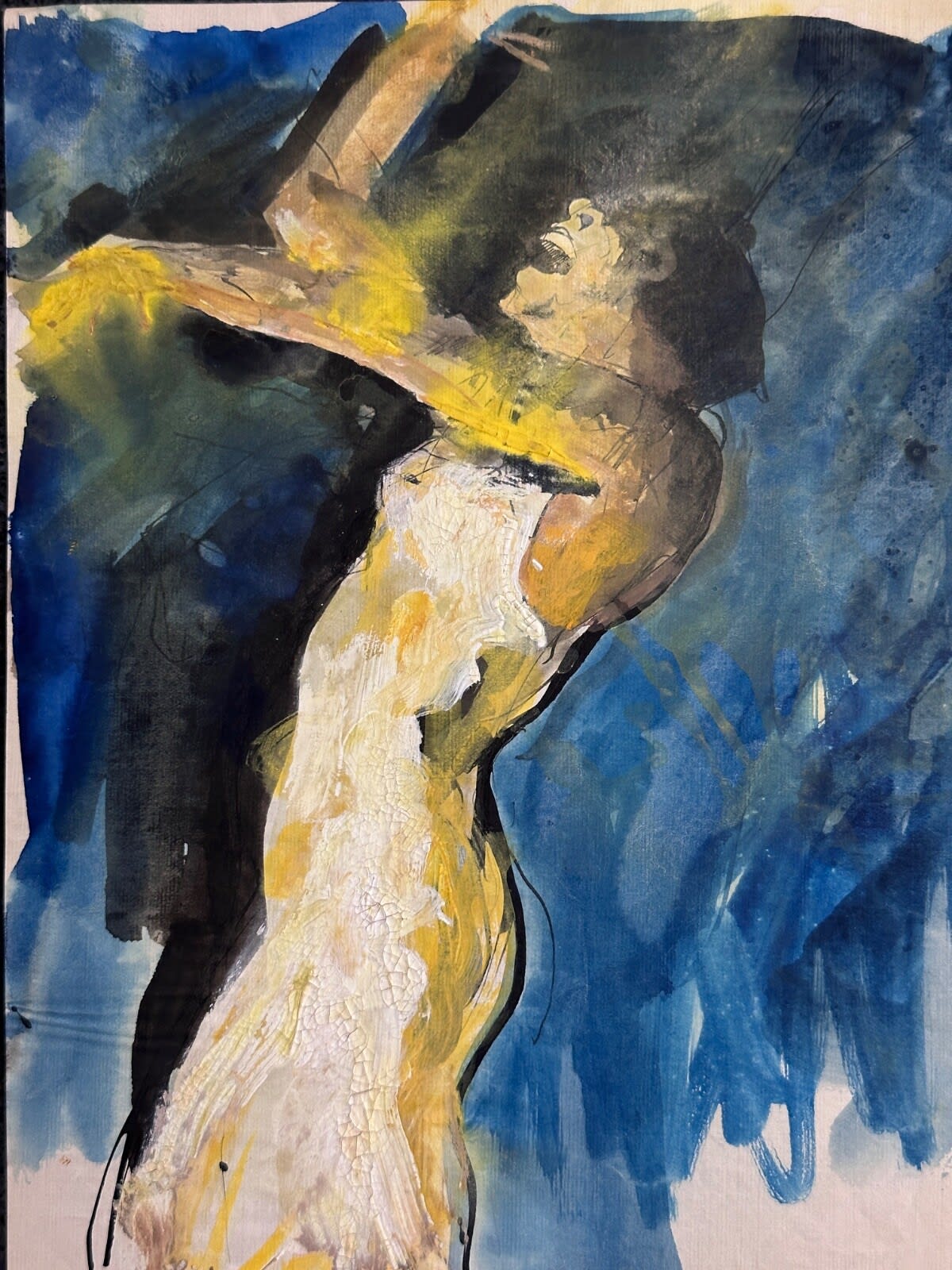 Beau dessin ancien Jean Terles chanteuse portrait comédienne théâtre 1920 - Image 1