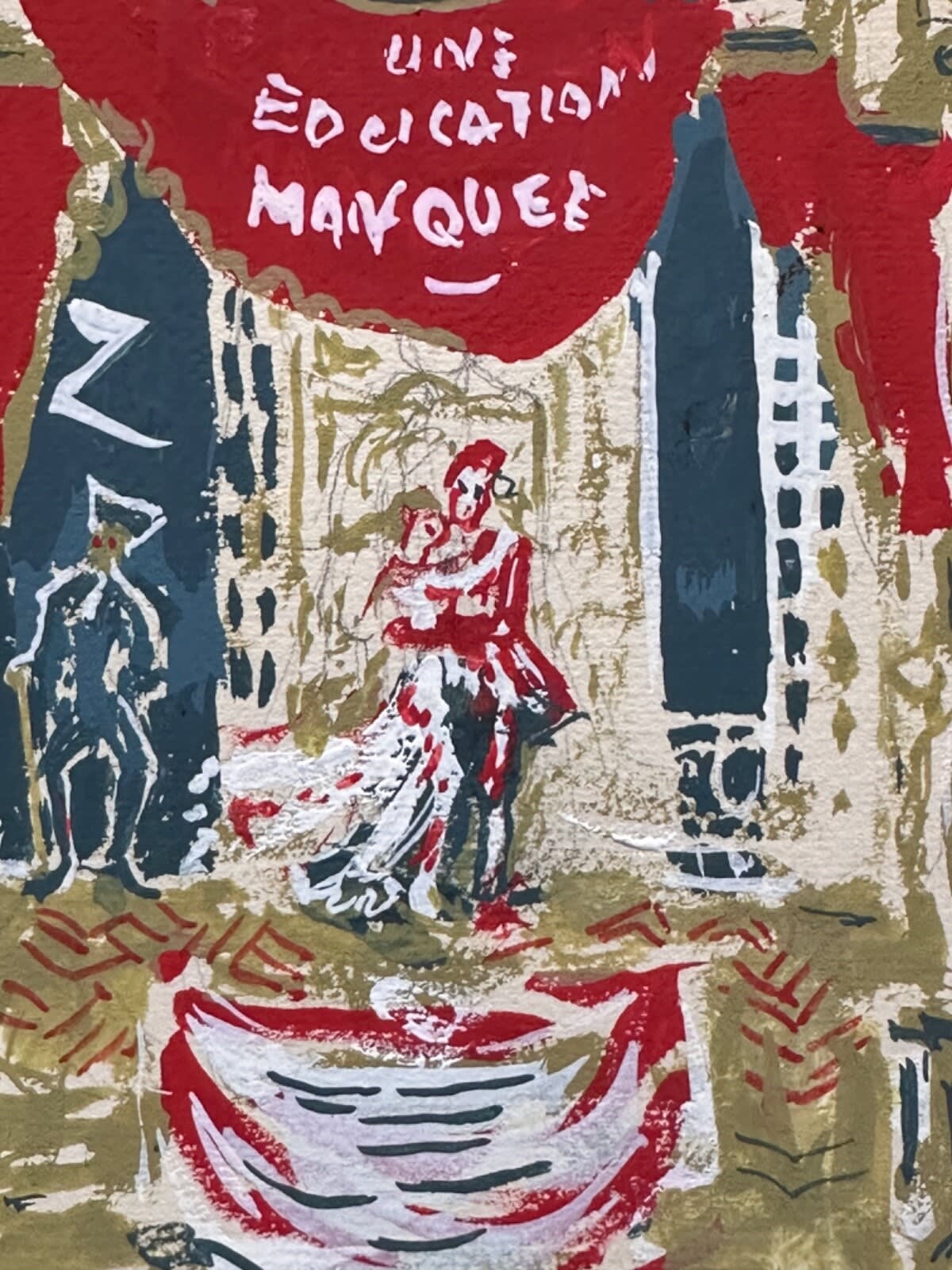 Dessin Jean Terles opérette ange Chabrier théâtre Parisien art français 1930 - Image 1