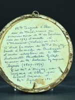 Ancien portrait Suisse Valais Marguerite de Nucé physionotrace Chrétien XVIIIe - Miniature 6