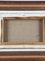 Tableau ancien le port d'Honfleur Vieux bassin, marine Henri Plubel Normandie - Miniature 6